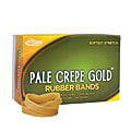 Alliance Rubber Pale Crepe Gold® Rubber Bands, #82, 2 1/2" x 1/2", 1 Lb, Box Of 320