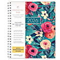 2025-2026 Global Excello Brands Essential PRO Daily/Weekly/Monthly Planner, 8-1/2” x 11", Teal Floral, November 2025 To December 2026 1 thumbnail image