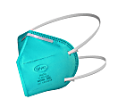 BYD Care Non-Medical Disposable N95 Respirator Face Masks, Adult Size, Teal, Box Of 20 1 thumbnail image