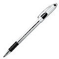 Pentel® R.S.V.P.® Ballpoint Pens, Fine Point, 0.7 mm, Clear Barrel, Black Ink, Pack Of 12