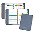 Emily Ley Weekly/Monthly Planner With Zipper Pouch, 4 7/8" x 8", Chambray, January to December 2019