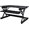 Lorell™ Adjustable Desk Riser Plus, 34-1/2 "W x 27"D, Black 1 thumbnail image