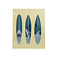 Eccolo BTS 2-Pocket Folder, 8-1/2" x 11", Surf Board