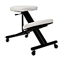 Mind Reader Ergonomic Kneeling Cushioned Chair, White 1 thumbnail image