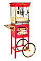 Nostalgia Electrics NKPCONCRT10RD Concession Popcorn Cart, Red 1 thumbnail image