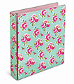 Office Depot® Brand Fashion 3-Ring Binder, 1" Round Rings, Vintage Floral 1 thumbnail image