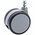 Master Caster Gemini Heavy-Duty Chair Mat Casters - 3" Diameter - 220 lb Load Capacity - Urethane - Black, Gray - 5 / Set 1 thumbnail image