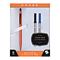 Cross® Click Gel Pen, Rollerball, Medium Point, 1.0 mm, Orange Barrel, Black Ink 1 thumbnail image