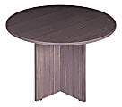Boss Office Products 47"W Round Wood Conference Table, Driftwood