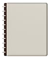 TUL® Discbound Notebook With Leather Cover, Letter Size, Narrow Ruled, 60 Sheets, Cannoli Cream 1 thumbnail image