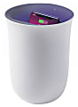 Oblio Wireless Charging Station with Built-in UV Sanitizer, White