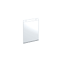 Azar Displays Wall-Mount U-Frame Acrylic Sign Holders, 10" x 8", Clear, Pack Of 10