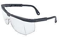 A200 Series Eyewear, Clear Lens, Polycarbonate, Hard Coat, Black Frame