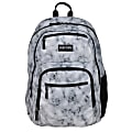 Kenneth Cole Reaction Polyester Double Gusset Computer Backpack With 15.6" Laptop Pocket, White Marble
