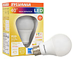 Sylvania LEDvance A19 Dimmable 470 Lumens LED Light Bulbs, 6 Watt, 3000 Kelvin/White, Case Of 6 Bulbs