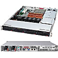 Supermicro SuperChassis 815TQ-R700CB Rackmount Enclosure - Rack-mountable - Black - 1U - 5 x Bay - 4 x Fan(s) Installed - 2 x 700 W - EATX Motherboard Supported - 36 lb - 1 x External 5.25" Bay - 4 x External 3.5" Bay - 1x Slot(s)