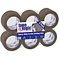 Tape Logic® Acrylic Sealing Tape, 3" Core, 3" x 110 Yd., Tan, Pack Of 6