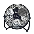 Vie Air High-Velocity 20" 3-Speed Floor Fan, 24"H x 23-1/2"W, Black