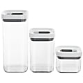 Martha Stewart Siobhan 3-Piece Acrylic Storage Container Set, 9-5/8”H x 8”W x 4”D 1 thumbnail image
