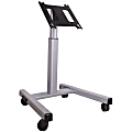 Chief PFC-US Universal Flat-Panel Display Mobile Cart, 80.6"H x 31.1"W x 32"D, Silver