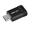 PNY Elite-X Fit Type-C USB 3.2 Flash Drive, 128GB, Black 1 thumbnail image