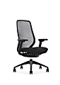 WorkPro® 6000 Series Multifunction Ergonomic Mesh/Fabric High-Back Executive Chair, Black Frame/Black Seat, BIFMA Compliant