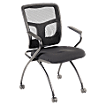 Lorell® Guest Chairs, Black/Black, 2/Carton