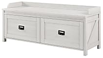 Ameriwood™ Home Farmington Entryway Storage Bench, 2 Drawers, Ivory Pine