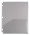 Office Depot® Brand Fashion 2-Pocket Poly Folder, 8 1/2" x 11", Light Gray Glitter