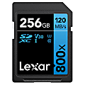 Lexar® Blue High-Performance 800x Class 10/UHS-I SDHC/SDXC Memory Card, 256GB, LXILSD0800256G