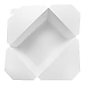 Karat Fold-To-Go Boxes, 110 Oz, White, Case Of 160 Boxes