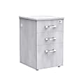 Forward Furniture Allure 18"D Vertical 3-Drawer Filing Cabinet, Stormy Gray/Ashwood White