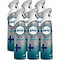 Febreze Odor-Fighting Air Freshener Spray, 8.8 Oz, Crisp Clean, Carton Of 6 Cans