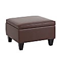 Boss Office Products Sectional Seating Sofa Ottoman, Bomber Brown/Mocha