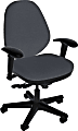 Sitmatic GoodFit Multifunction Mid-Back Chair, Fabric, 38"H, Charcoal Gray/Black