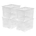 IRIS® Easy Access Women's Shoes Storage Containers, 13 1/4 x 9 3/4" x 9", Clear, Case Of 4 1 thumbnail image