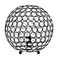 Elegant Designs Crystal Ball Table Lamp, 10"H, Restoration Bronze 1 thumbnail image
