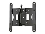 Secura QST25 - Mounting kit (wall mount, mounting brackets) - for flat panel - lockable - black - screen size: 10"-39"