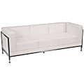 Flash Furniture HERCULES Imagination Series Contemporary LeatherSoft Modular Sofa with Quilted Tufted Seat and Encasing Frame, Melrose White 1 thumbnail image
