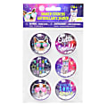 3 Birds Design Puffy Shaker Stickers, Assorted Colors, Pack Of 6 Stickers 1 thumbnail image