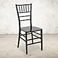 Flash Furniture HERCULES Series Resin Stackable Chiavari Chair, Black 1 thumbnail image
