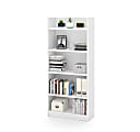 Bestar Pro-Linea 68"H Standard Bookcase, White
