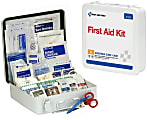 First Aid Only 50-Person Metal Contractor First Aid Kit, White 1 thumbnail image