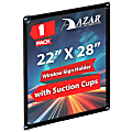 Azar Displays Window Sign Holder Frame With Suction Cups, 22” x 28”, Black 1 thumbnail image
