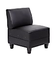 Boss Office Products Sectional Seating Sofa, Chair Takes L or R Arms, Black
