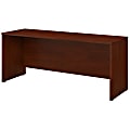 Bush Business Furniture Studio C Credenza Desk, 72"W x 24"D, Hansen Cherry, Premium Installation