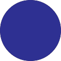 Removable Round Color Inventory Labels, DL690B, 1/2" Diameter, Dark Blue, Pack Of 500