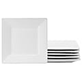 Gibson Home Our Table Simply Fine Ceramic 6-Piece Salad Plate Set, 7-1/4", White 1 thumbnail image