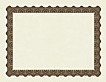 Great Papers! Metallic Border Certificates, 8 1/2" x 11", Gold, Pack Of 100 Certificates