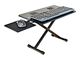 Uncaged Ergonomics KT3 Adjustable Height Tilt Computer Keyboard Stand. Ergonomic On Desk Stand Up Desktop Riser. Raise Keyboards To Standing Height